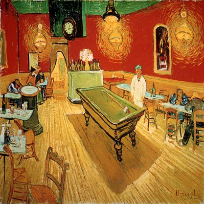 Le cafe de nuit, Van Gogh